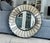 Mid-Century Modern Uttermost Round Sunburst Venetian Style Etched Glass Wall Mirror For Sale - Image 3 of 17