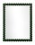 Contemporary Fleur Home Carnival Chaos Rectangle Mirror in Duck Green, 36x48 For Sale - Image 3 of 3