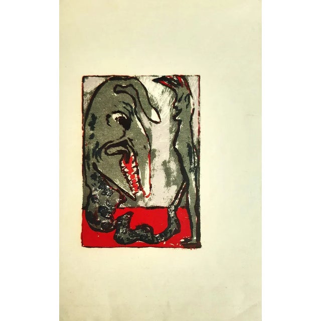 Monster is an original color lithograph realized by Emil Nolde in 1926, artist’s proof before the first edition, out of an...