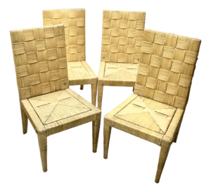 1980s Set of 4 Donghia Block Island Chairs | for Restoration