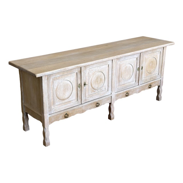 Scandinavian Modern Oak Sideboard by Henning Kjærnulf, 1960s For Sale