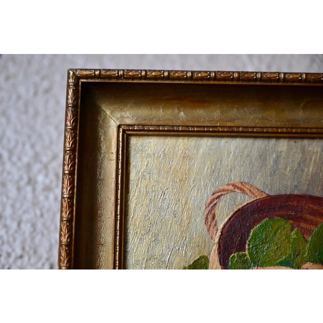 E. Durmann, Academic Roses, 1926, Oil Painting on Canvas, Framed For Sale - Image 4 of 7