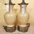Pair of Port 68 Mark Abrams Cream Ceramic Urn Table Lamps With Linen Drum Shades For Sale - Image 10 of 18