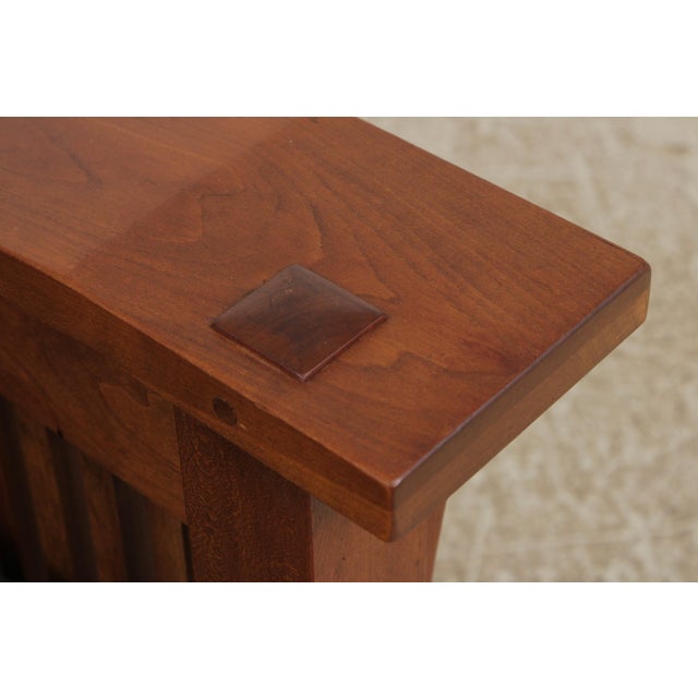 Stickley Cherry Mission Style Morris Chair For Sale - Image 10 of 18