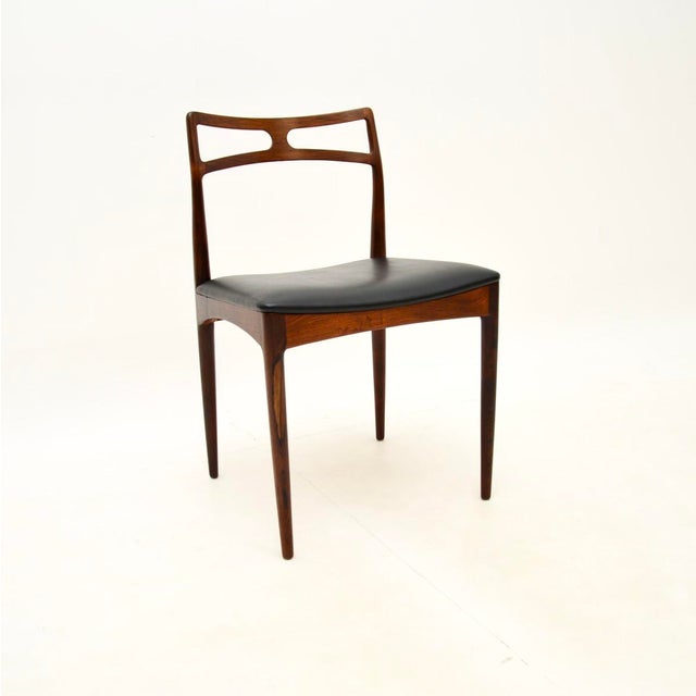 Vintage Danish Dining Table and Chairs by Johannes Andersen for Christian Linneberg, 1960, Set of 7 For Sale - Image 13 of 18