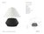 Thomas O'Brien by Visual Comfort Signature Aten 23" Table Lamp in Shadow Black with Linen Shade Designer: Thomas O'Brien...