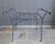 Mid-Century Modern Vintage Iron Bench or Stool a Pair For Sale - Image 3 of 8
