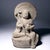 Carved out of a solid block of stone, this fine Japanese statue depicts Jizō Bosatsu, a beloved bodhisattva in Japan. Also...