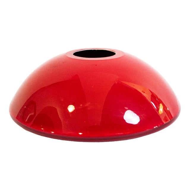 Hand-Blown Red and White Glass Vase by Walter Gropius for Rosenthal, 1969 For Sale