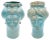 Solimano & Roxelana M Figures • Turquoise Favignana from Crita Ceramiche, Set of 2 For Sale
