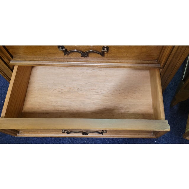 French Pair 1950s Continental Style Nightstands or End Tables For Sale - Image 3 of 17