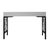 Wood Tiffany Writing Desk - Light Gray For Sale - Image 7 of 9