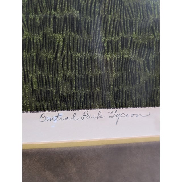 George Crionas 1970s "Central Park Tycoon" Signed Artist Proof by George Crionas of a Tramp Clown in Nyc For Sale - Image 4 of 5