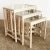 Boho Chic Boho Chic Bamboo Rattan Nesting Tables For Sale - Image 3 of 11