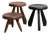 Wood Meribel Stool by Charlotte Perriand for Cassina, Set of 3 For Sale