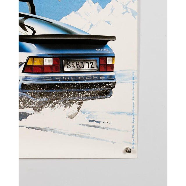 Paper Porsche the Winter Poster, 1985 For Sale - Image 7 of 9