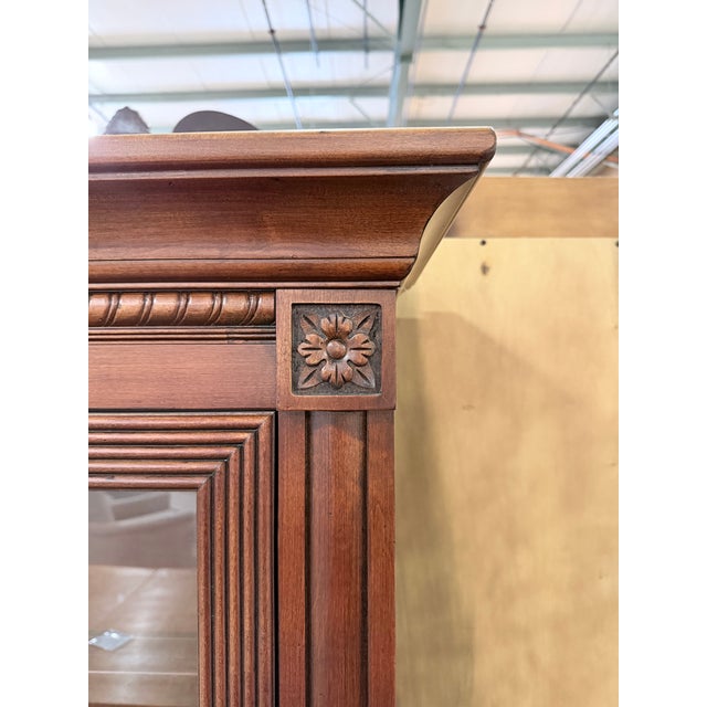 Ethan Allen Vintage Ethan Allen Barrister Glass Door Bookcase For Sale - Image 4 of 10