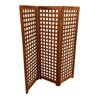 Danish Modern Teak Wood Wall Divider, Circa 1960's For Sale