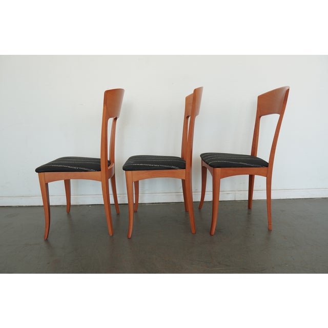 Brown Vintage A. Sibau Italian Modern Dining Chairs (Set of 6) For Sale - Image 8 of 17