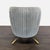 2010s West Elm Roar & Rabbit Pleated Velvet Swivel Chair For Sale - Image 5 of 11