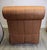 Textile Pair of Drexel Heritage Oversized Slipper Lounge Chairs in Rust & Olive Stripe, 2006 For Sale - Image 7 of 12