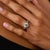 1960s Mid Century Gia 4.27 Carat Diamond Platinum Engagement Ring, Size 6.75 For Sale - Image 5 of 6