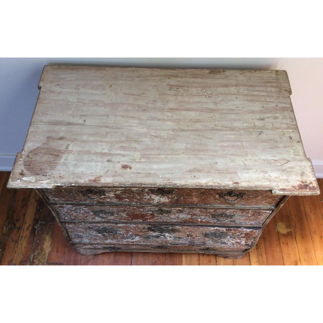 Shabby Chic Distressed Dutch Chest of Drawers For Sale - Image 3 of 7