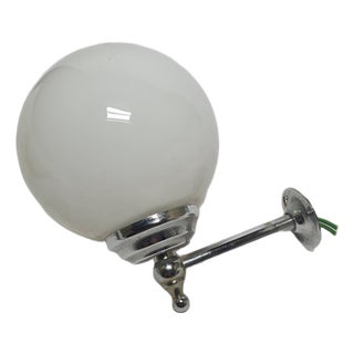 Art Deco Wall Lamp, Poland, 1950s For Sale