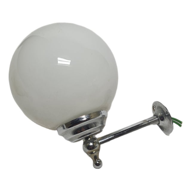 Art Deco Wall Lamp, Poland, 1950s For Sale