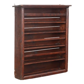 Rustic Plate Rack in Fir, Italy, 20th Century For Sale