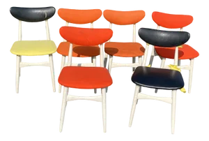 Danish Chairs, 1950s, Set of 6