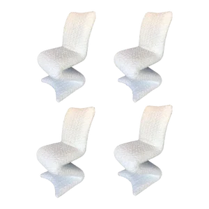 Set of 4 1990s Z Shaped Chairs
