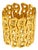 Claude Montana Paris Massive Gilded and Carved Bangle Bracelet For Sale