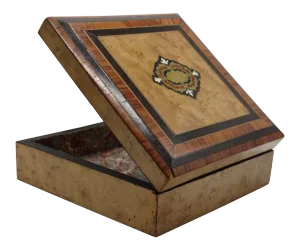 Antique French Boulle & Marquetry Box