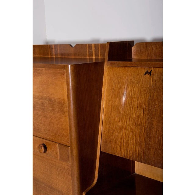 Italian Tall Wooden Cabinet, 1950 For Sale - Image 6 of 13