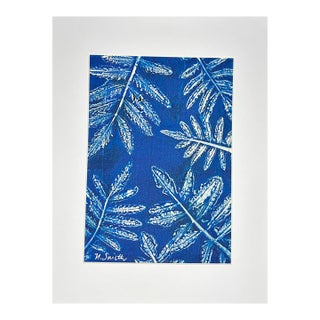 Botanical Impressions No. 02 — Original Acrylic Monoprint Leaf Study II For Sale