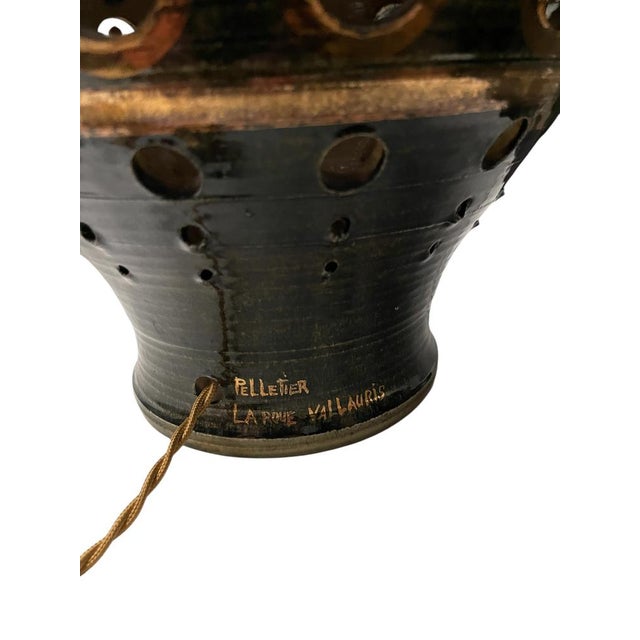 Vintage Studio Pottery Ceramic Lamp by Georges Pelletier, 1970s For Sale - Image 4 of 9