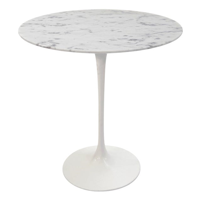 Tulip Side Table in Marble by Eero Saarinen for Knoll, 1970s For Sale