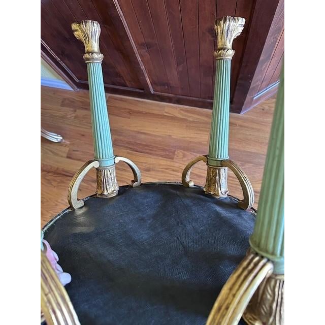 1990s 1990s French Neoclassical Style Vanity Stool For Sale - Image 5 of 6