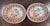 Pristine pair of mid-20th-century Chinese export porcelain reticulated oval plates. Beautifully hand-painted in a vibrant...