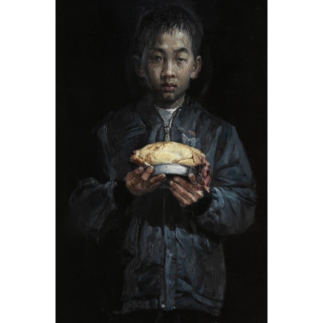 Original unique larger than life painting by chinese social artist wei yi artist: wei yi (魏艺) title: huang xiaohu (黄小虎)...