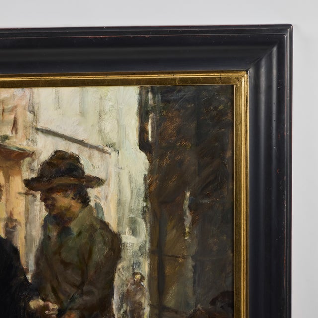 Late 20th Century Late 20th Century Oil on Canvas Painting of Ron Hicks, Framed For Sale - Image 5 of 10