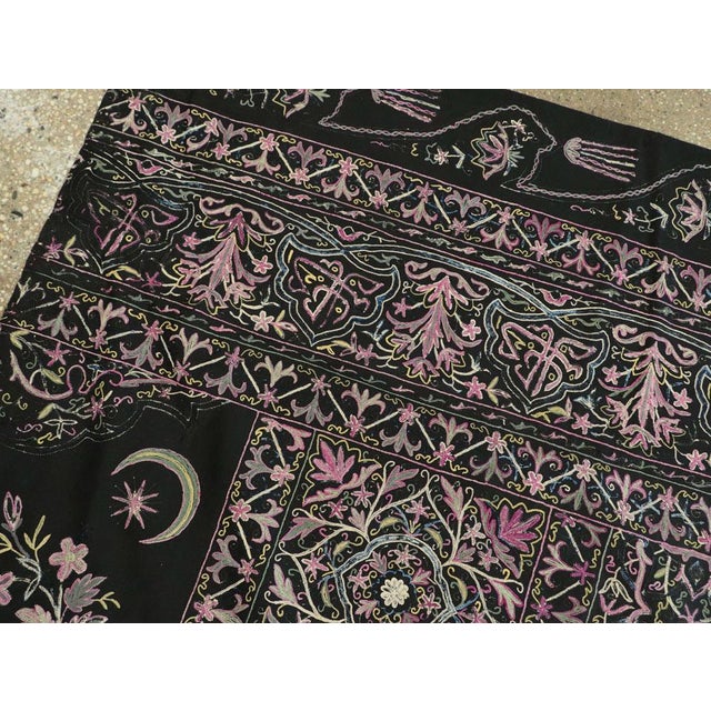 Textile Galerie Shabab Collection Early 20th Century Turkish Flat-Stiched Textile Tapestry For Sale - Image 7 of 10