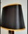 Black Hollywood Regency Black and Gold Tortoiseshell Lamp, 1980s For Sale - Image 8 of 13