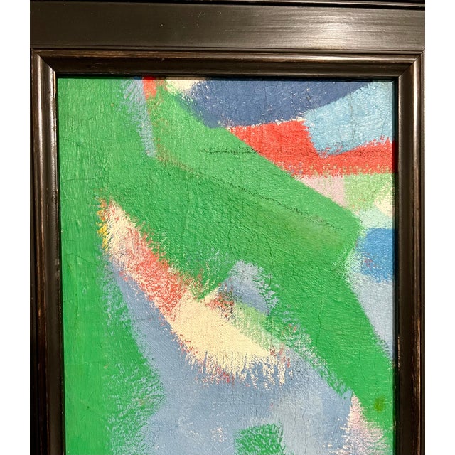 Carl Holty, Bold German American Abstract Expressionist Color Field Oil Painting Carl Holty For Sale - Image 10 of 12