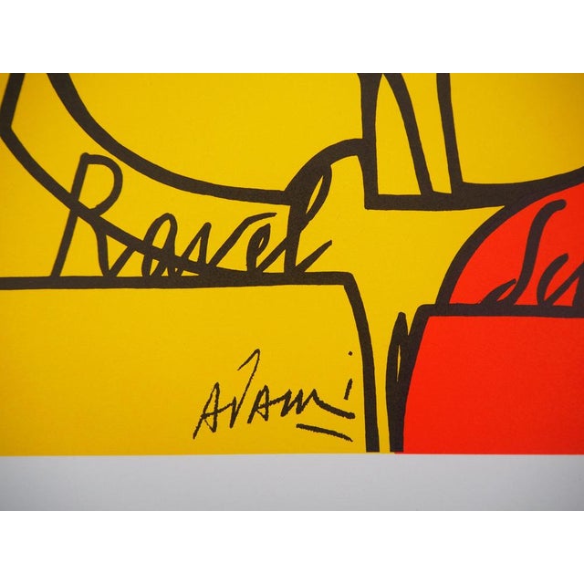 Valerio Adami, Moments Musicaux À La Fondation Maeght, Lithograph For Sale - Image 5 of 6