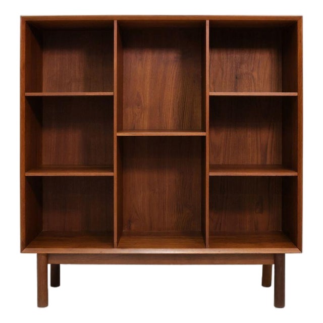 Peter Hvidt, for Søborg Denmark, 1952-56 Mid-Century Danish Teak Bookcase #1, Attributed For Sale