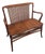 Early 20th Century Quartersawn Oak 2 Seater Bench For Sale