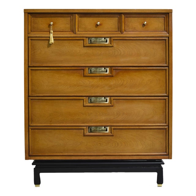 Mid Century Highboy Dresser by American of Martinsville For Sale