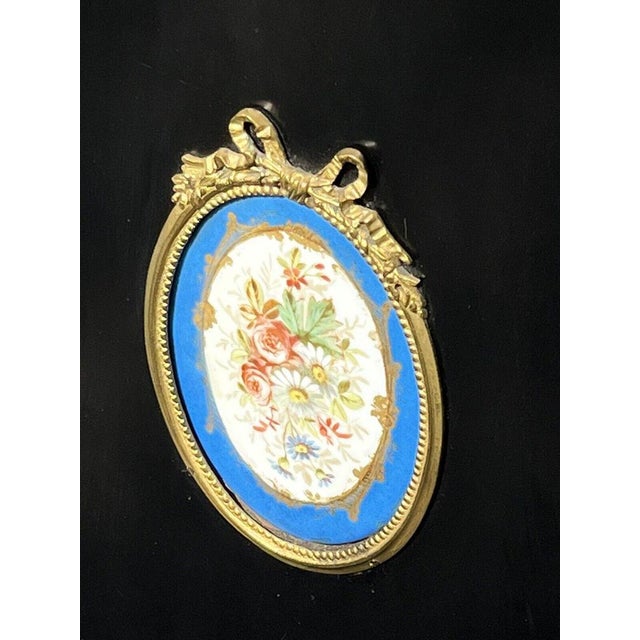 Victorian French Empire Credenza with Porcelain Plaques For Sale - Image 9 of 18